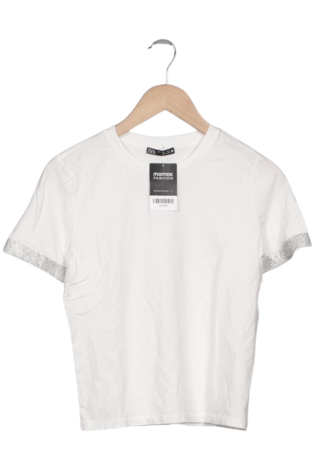 

Zara Damen T-Shirt, weiß, Gr. 36