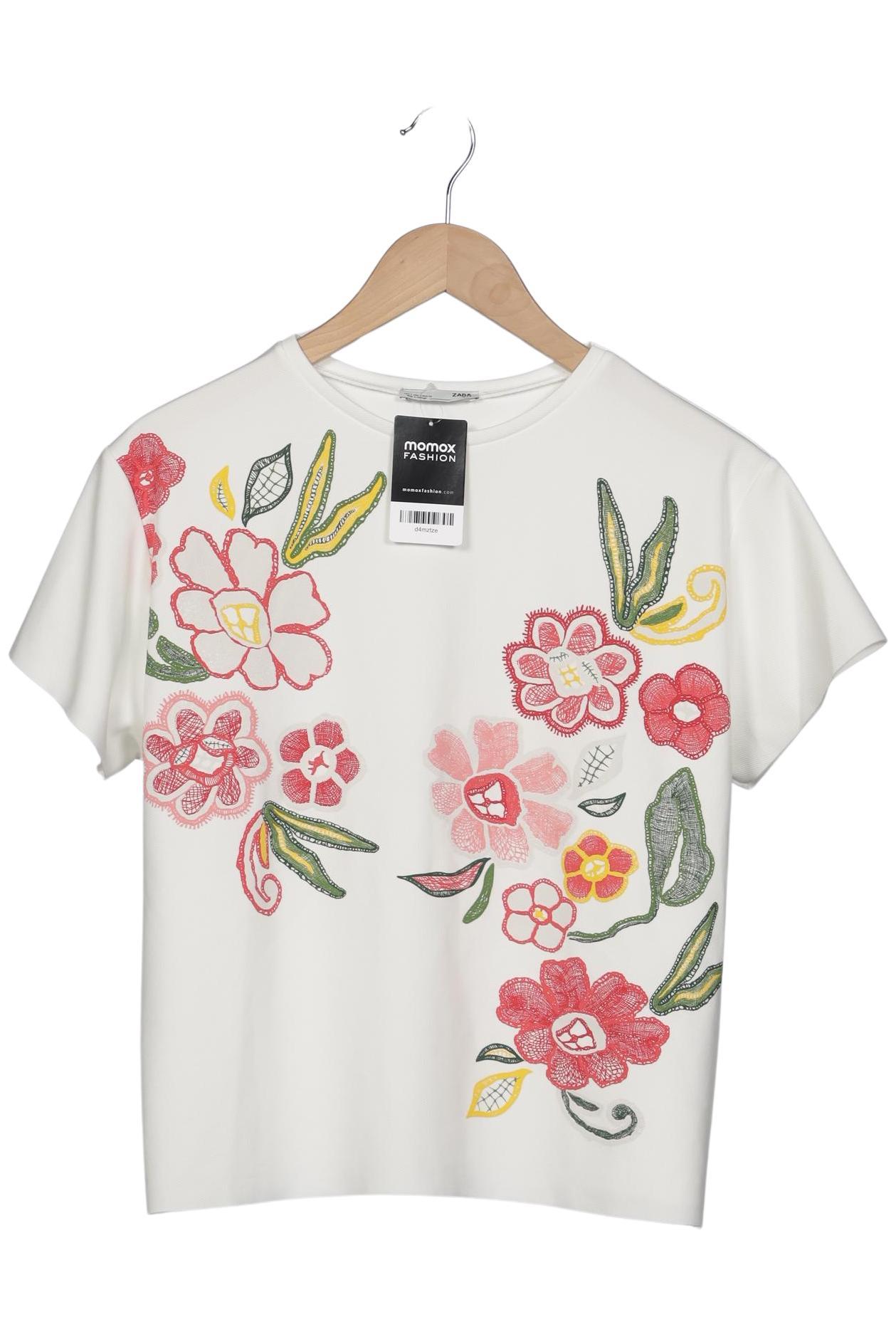 

Zara Damen T-Shirt, weiß, Gr. 36