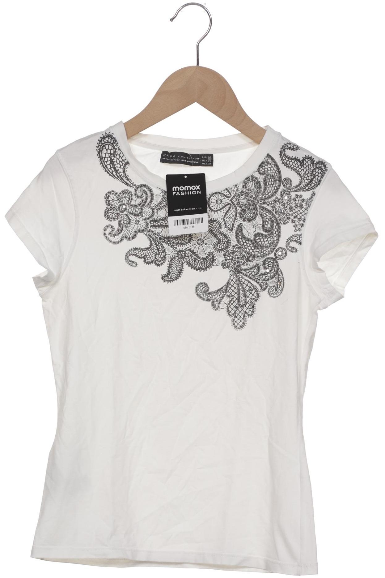 

Zara Damen T-Shirt, weiß, Gr. 38