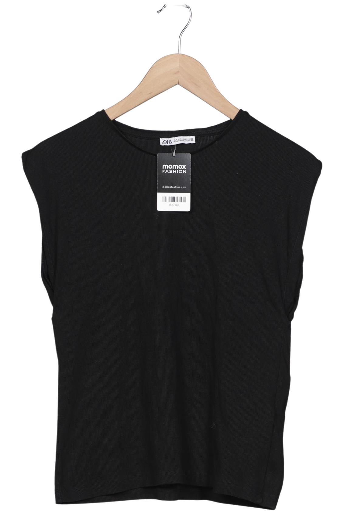 

Zara Damen T-Shirt, schwarz, Gr. 36