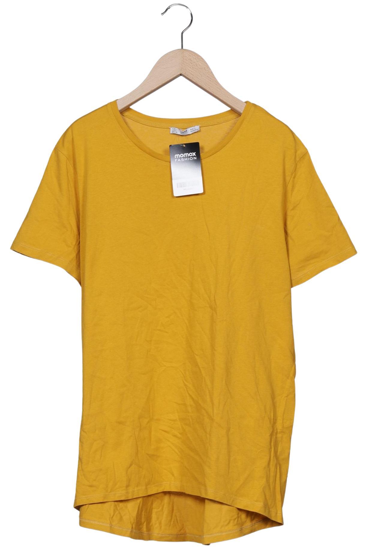 

Zara Damen T-Shirt, gelb, Gr. 42