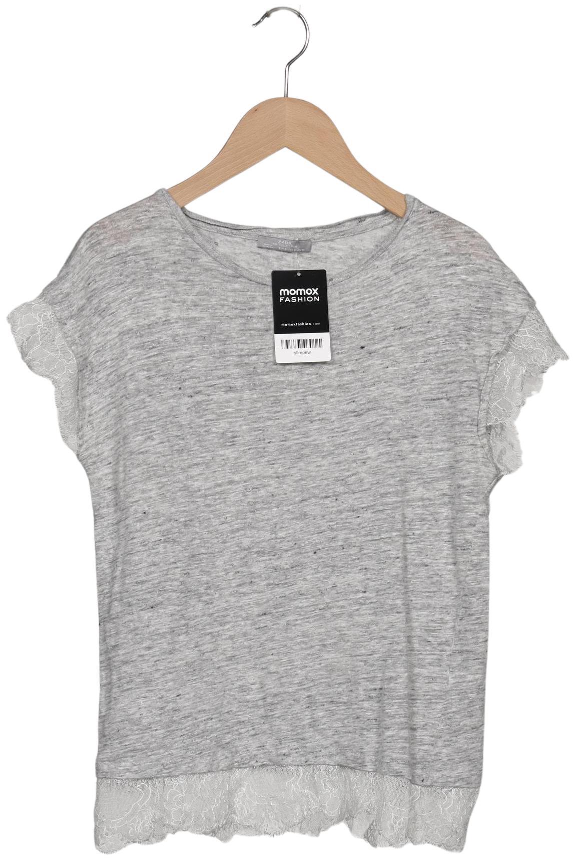 

Zara Damen T-Shirt, grau, Gr. 36