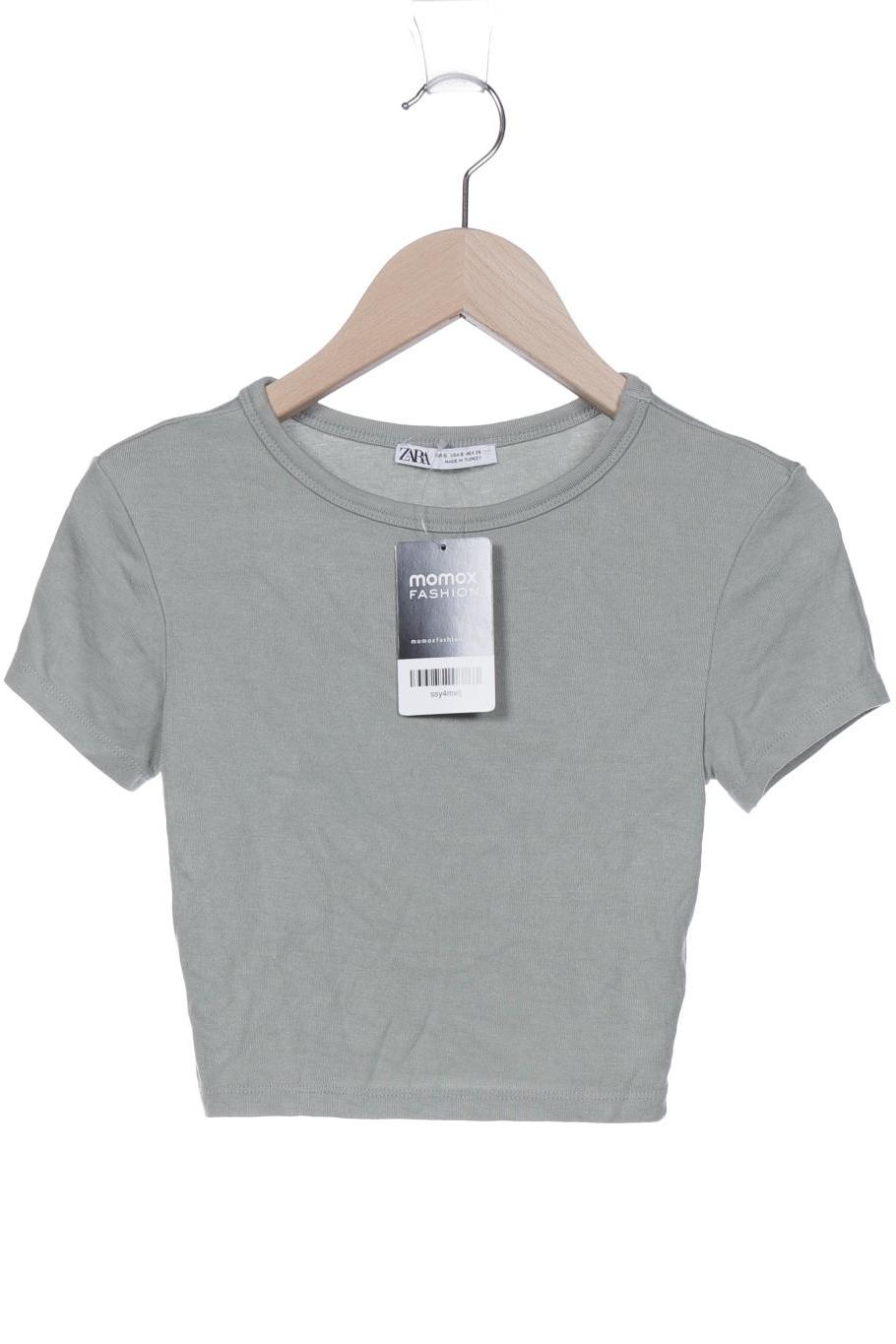 

Zara Damen T-Shirt, grün, Gr. 36
