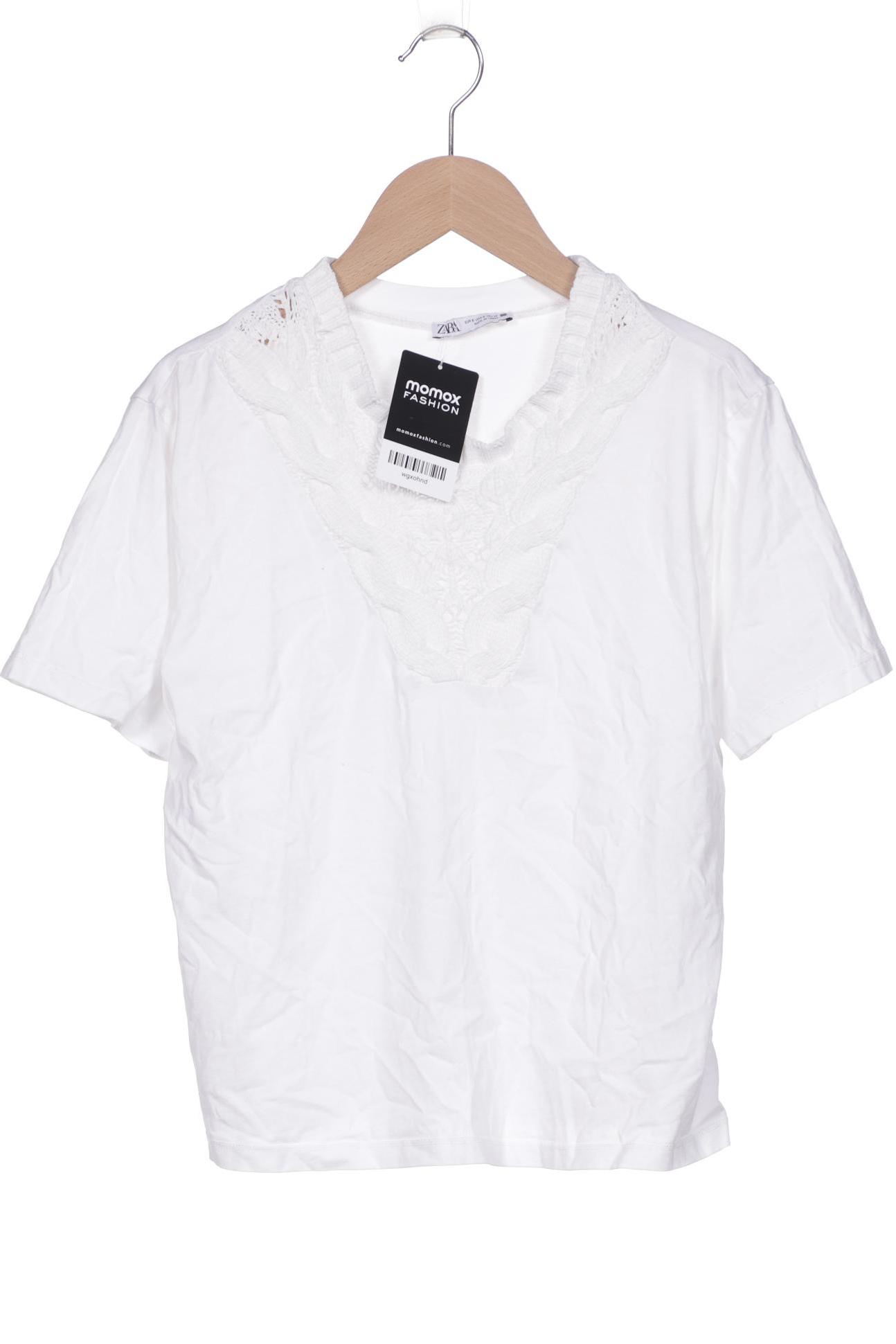 

ZARA Damen T-Shirt, weiß