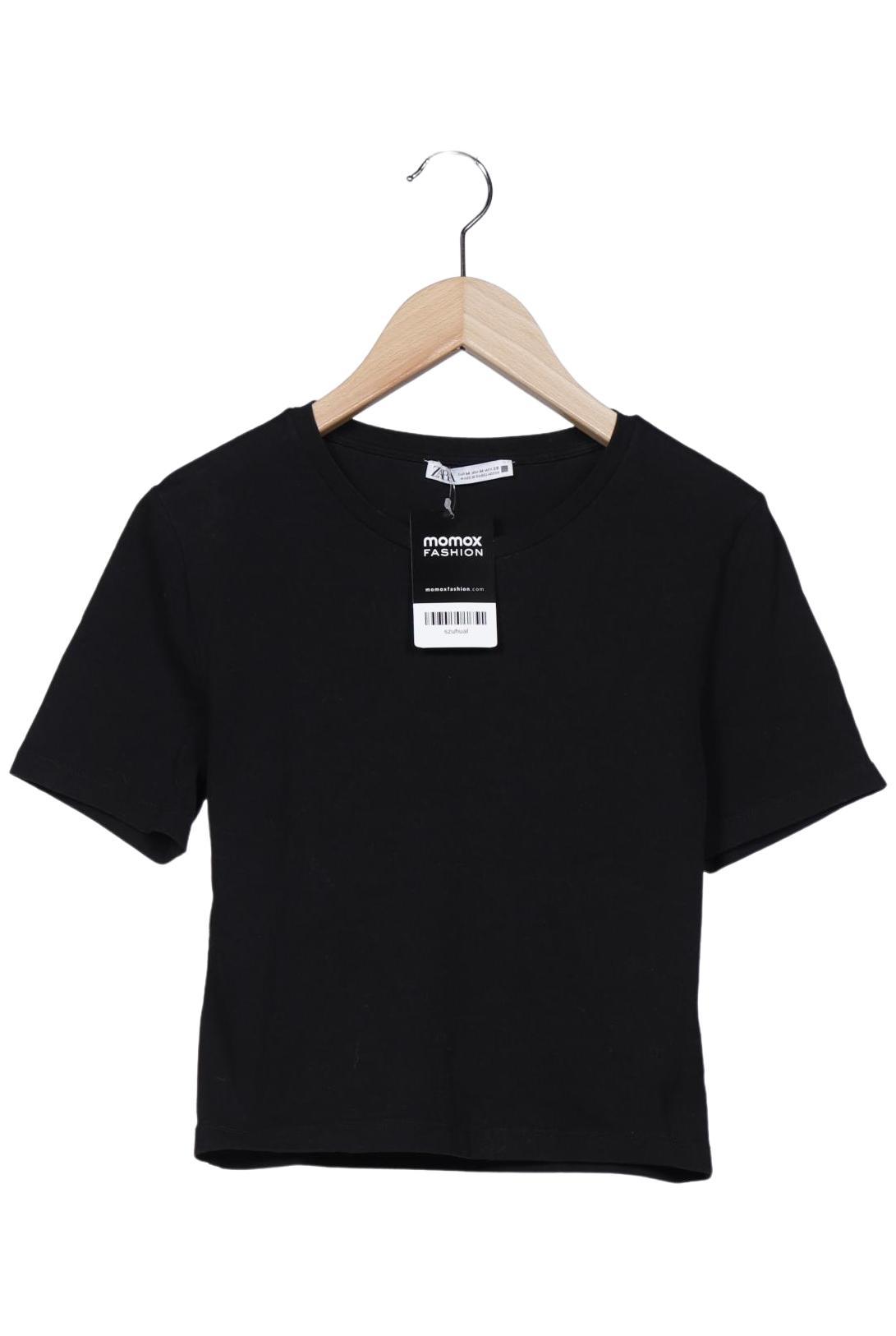 

Zara Damen T-Shirt, schwarz, Gr. 38