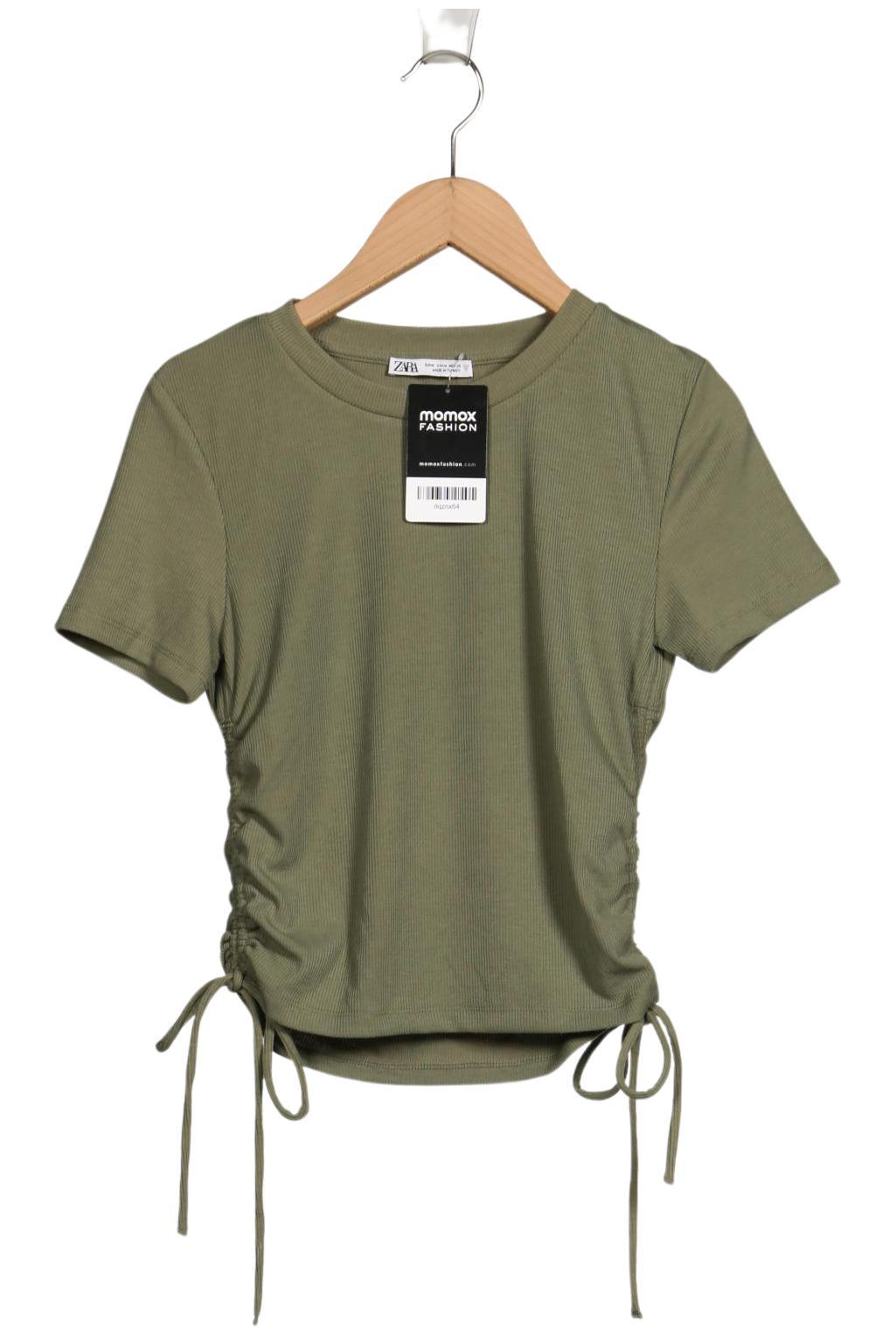 

Zara Damen T-Shirt, grün, Gr. 38