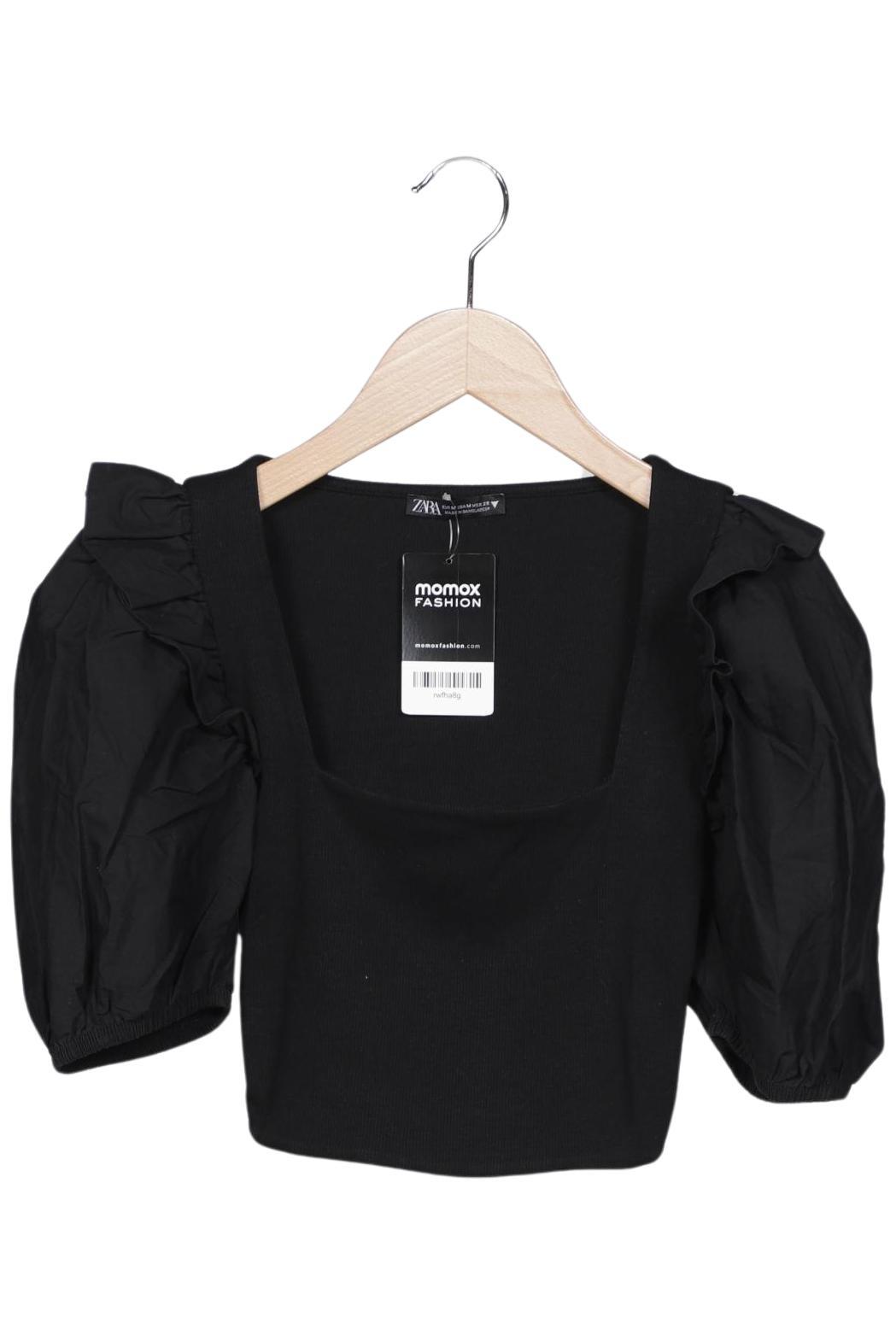 

Zara Damen T-Shirt, schwarz, Gr. 38