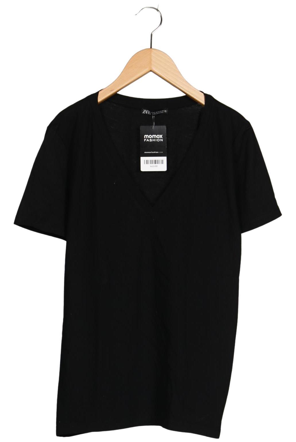 

Zara Damen T-Shirt, schwarz, Gr. 38
