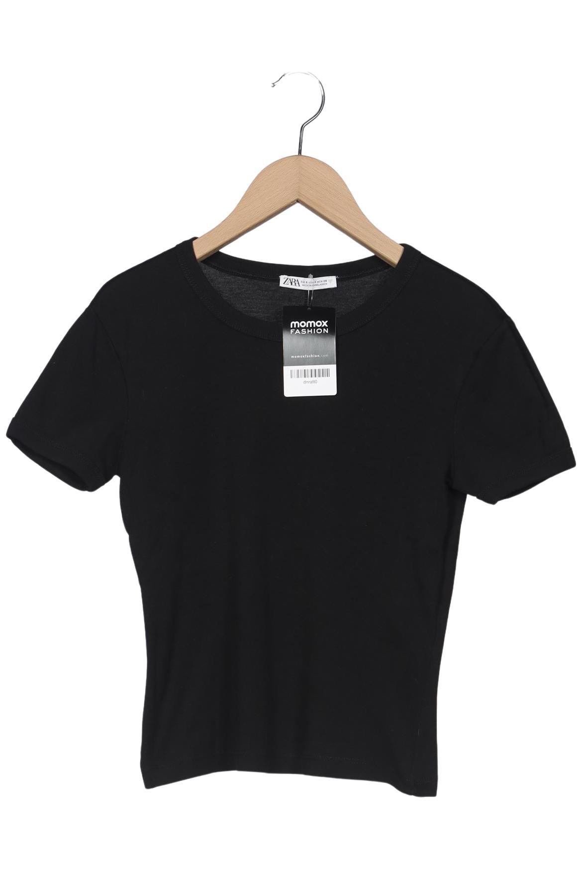 

Zara Damen T-Shirt, schwarz, Gr. 36