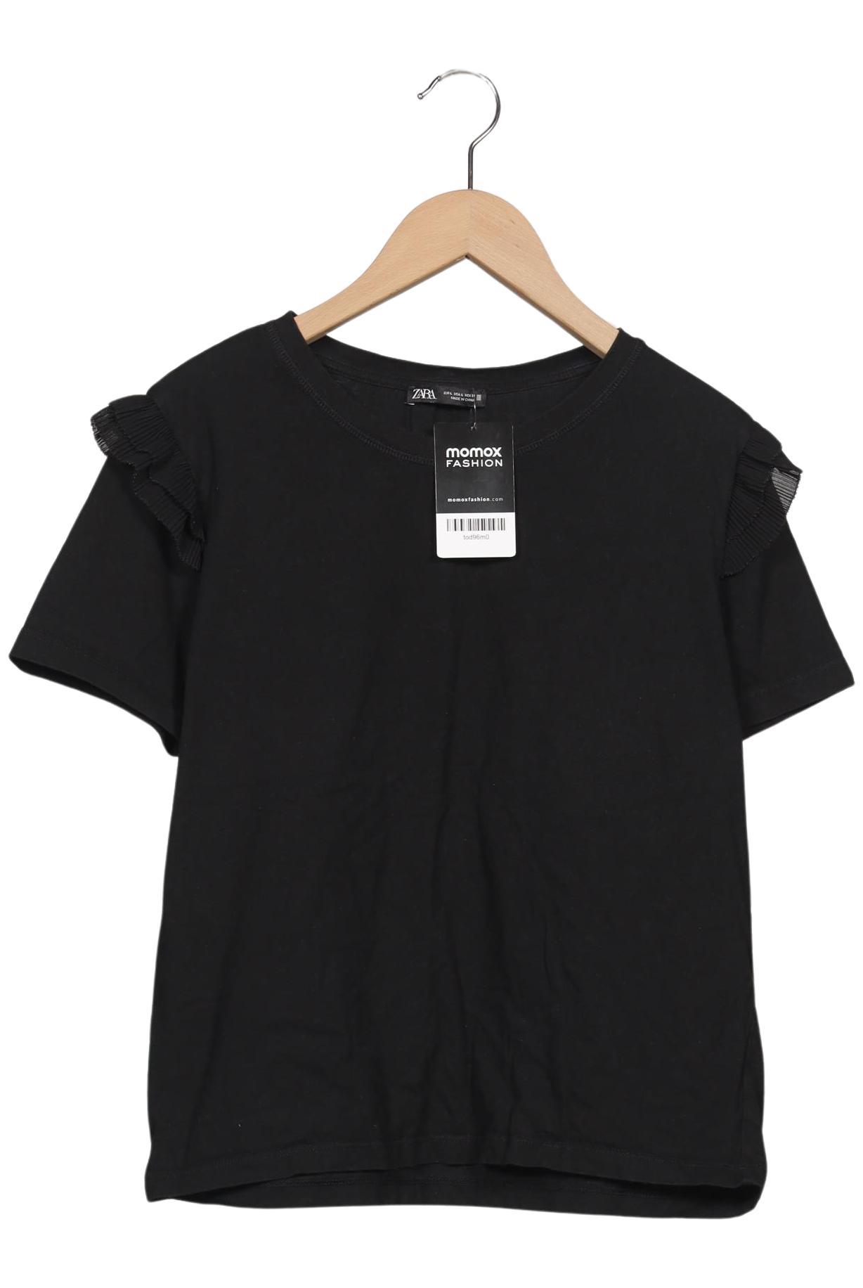 

Zara Damen T-Shirt, schwarz, Gr. 42