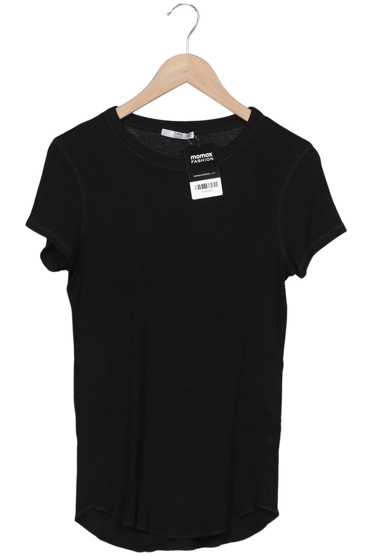 

Zara Damen T-Shirt, schwarz, Gr. 44