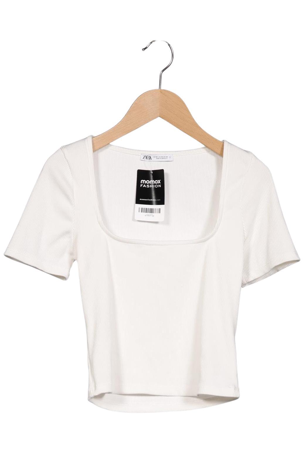 

Zara Damen T-Shirt, weiß, Gr. 38
