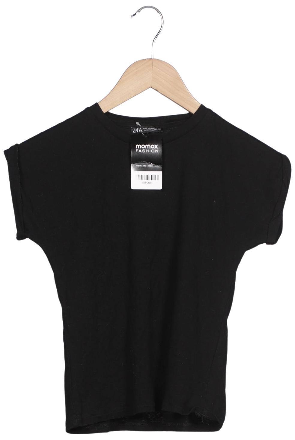 

Zara Damen T-Shirt, schwarz, Gr. 36