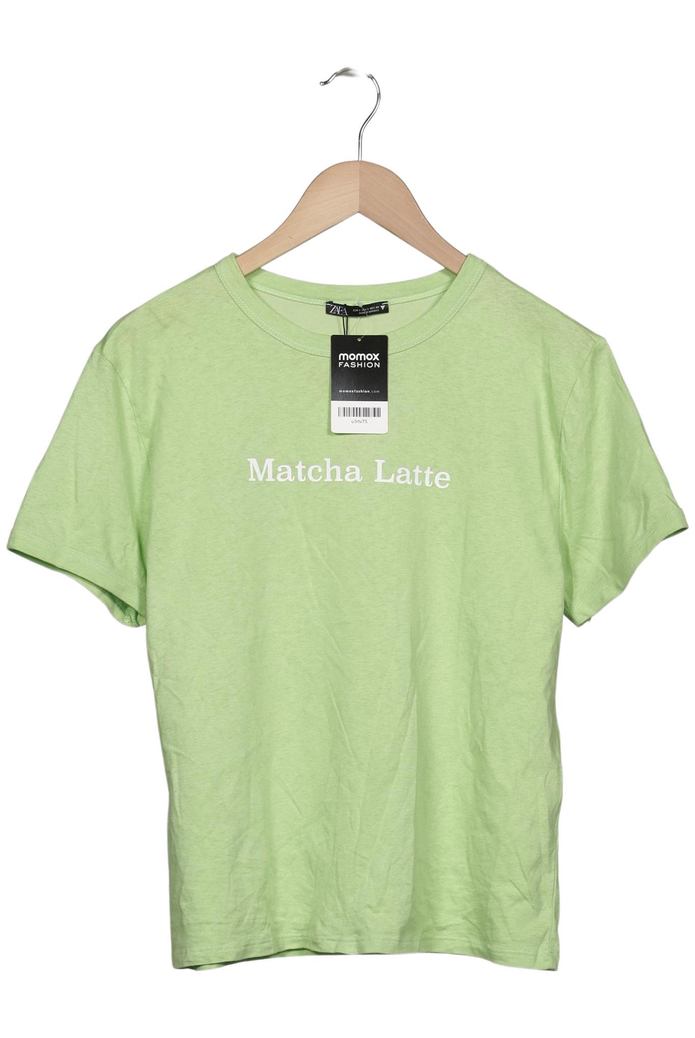 

Zara Damen T-Shirt, hellgrün, Gr. 42