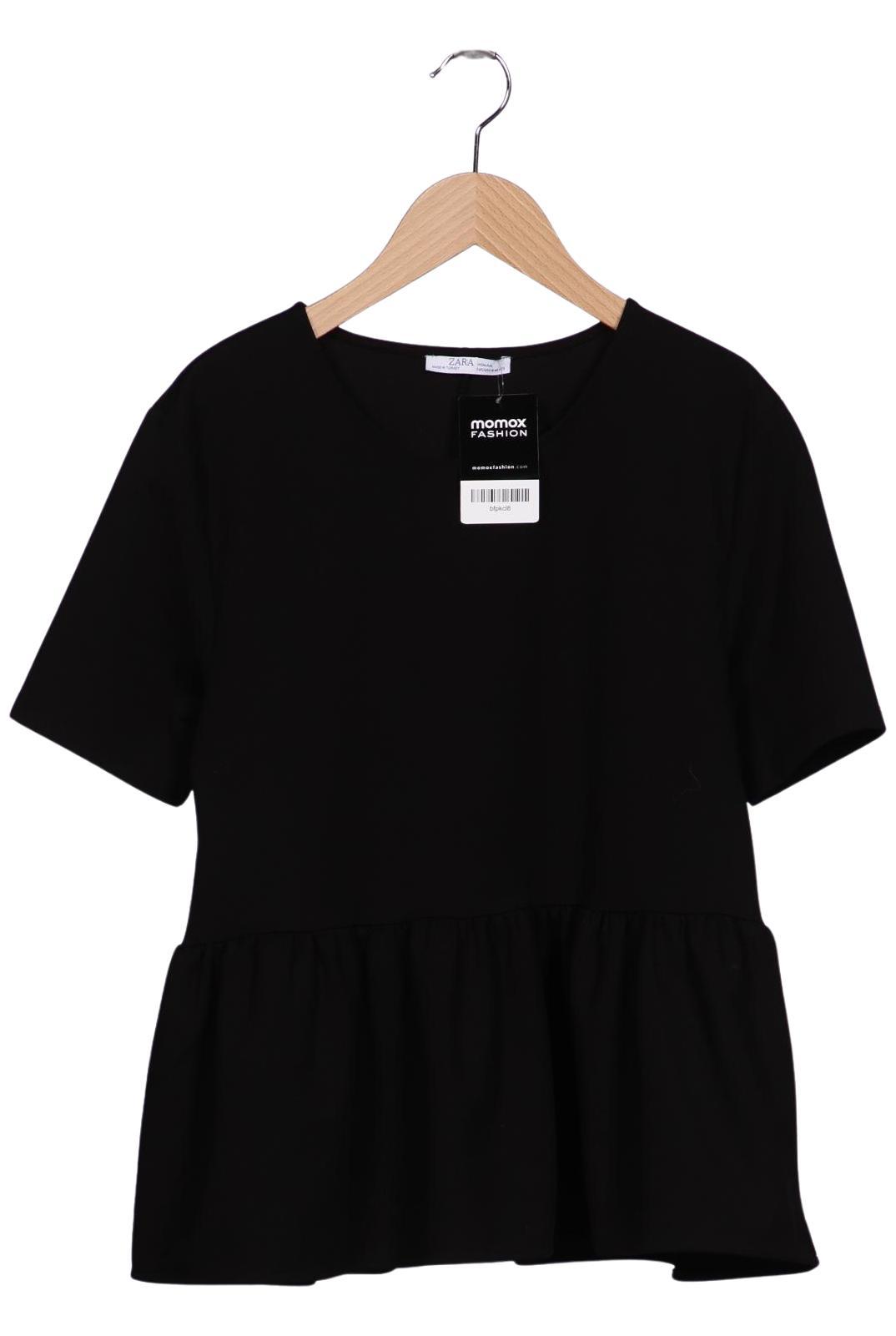 

Zara Damen T-Shirt, schwarz, Gr. 38