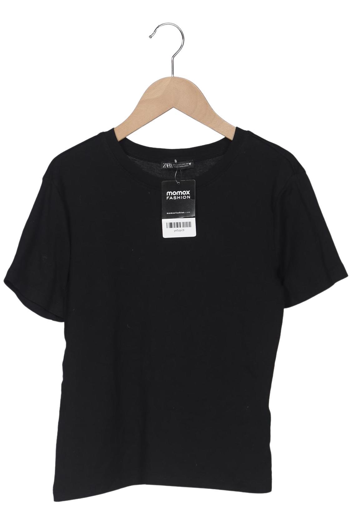

Zara Damen T-Shirt, schwarz, Gr. 42