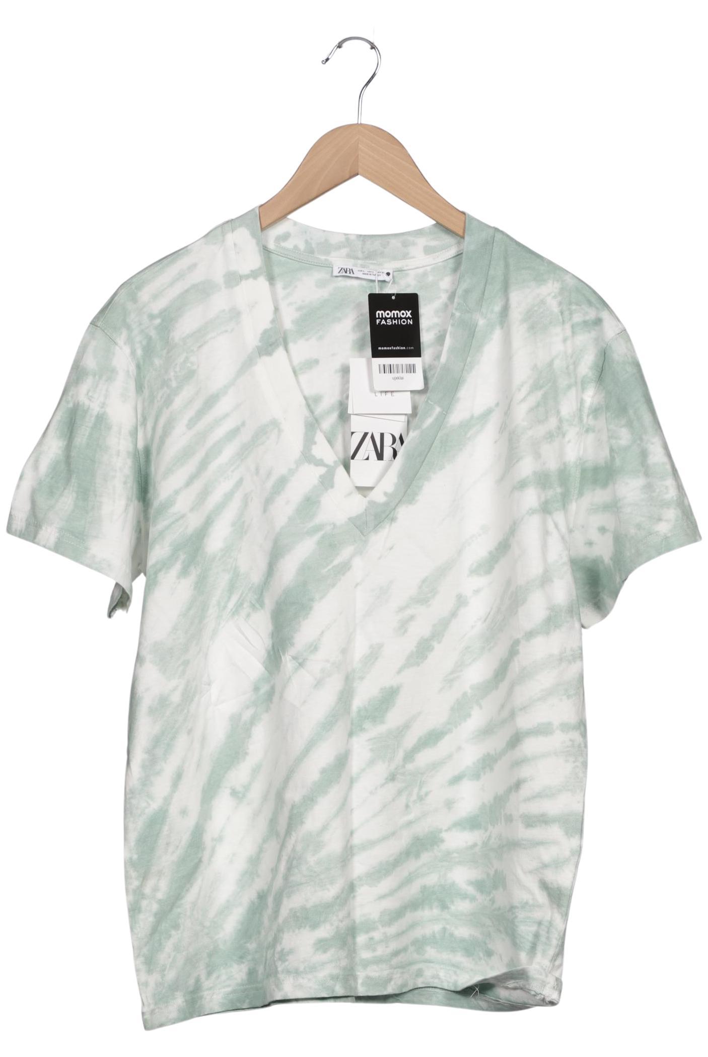 

Zara Damen T-Shirt, grün, Gr. 42