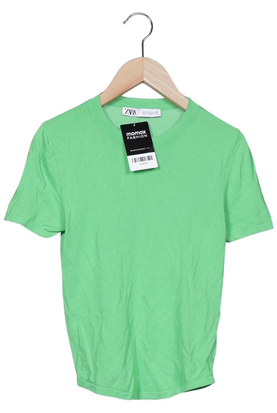 

Zara Damen T-Shirt, grün, Gr. 36