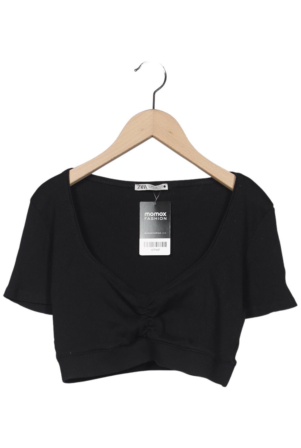 

Zara Damen T-Shirt, schwarz, Gr. 38