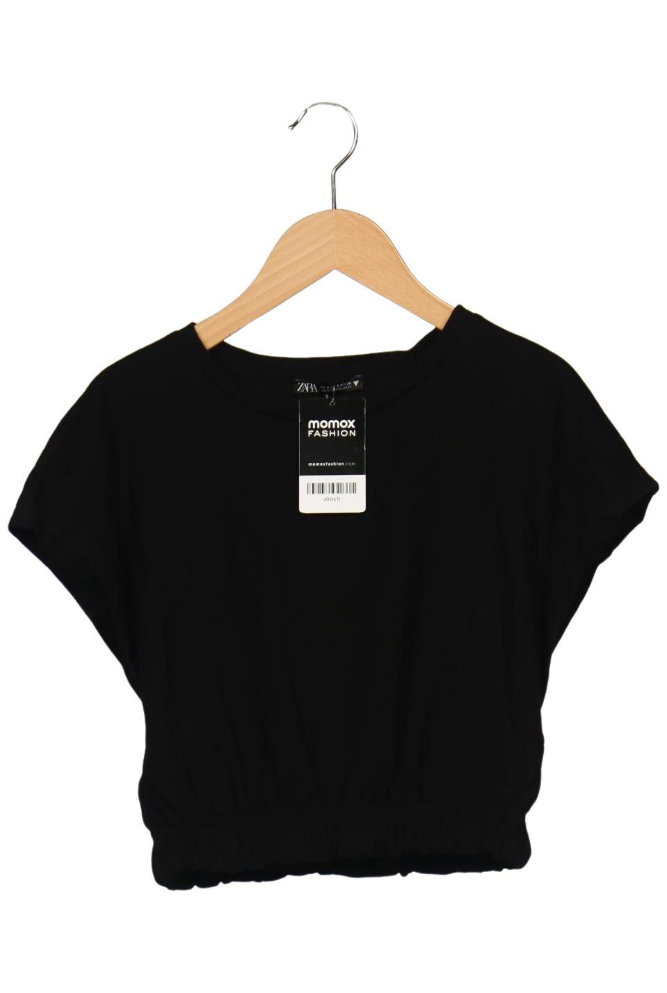 

Zara Damen T-Shirt, schwarz, Gr. 36
