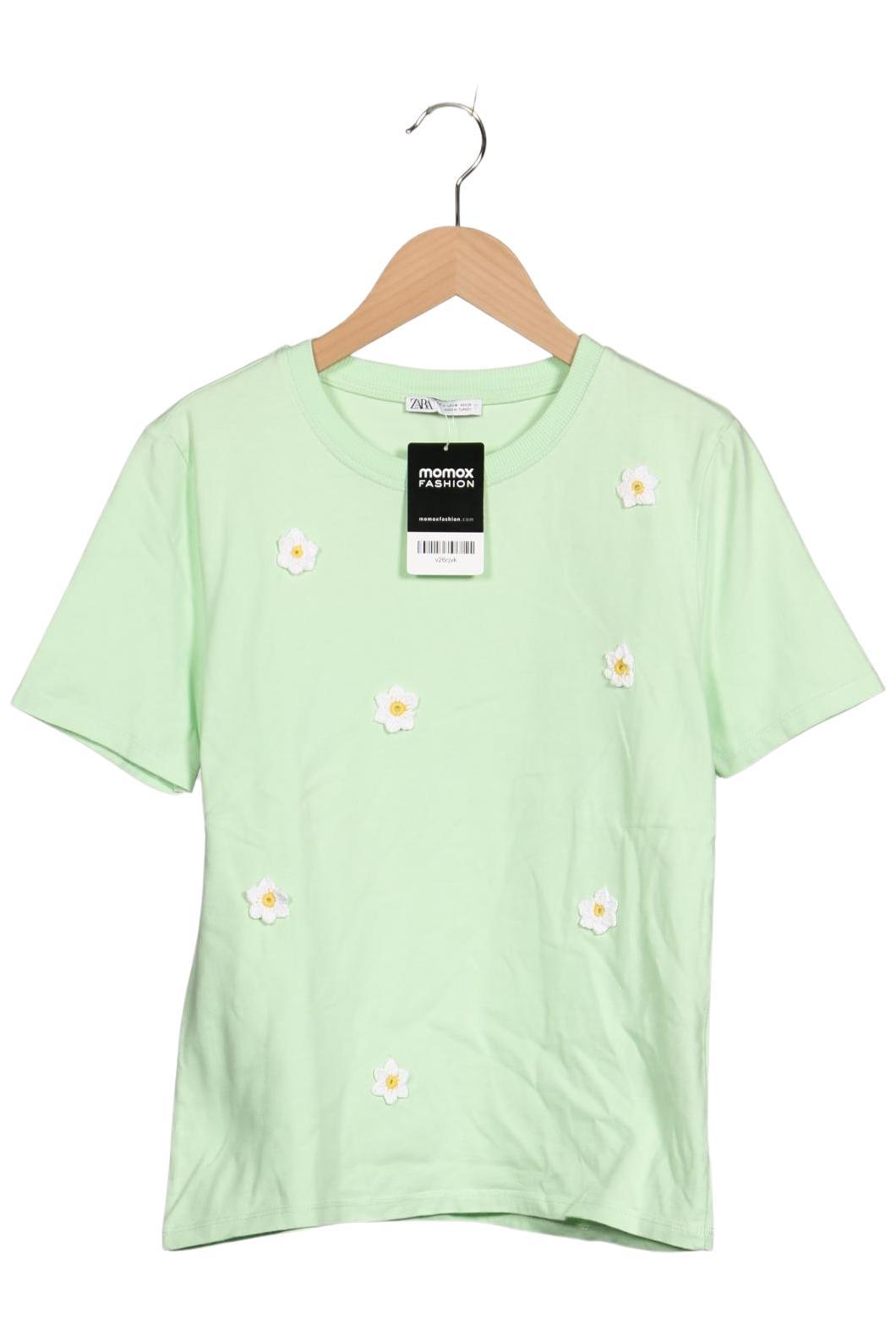 

Zara Damen T-Shirt, hellgrün, Gr. 38