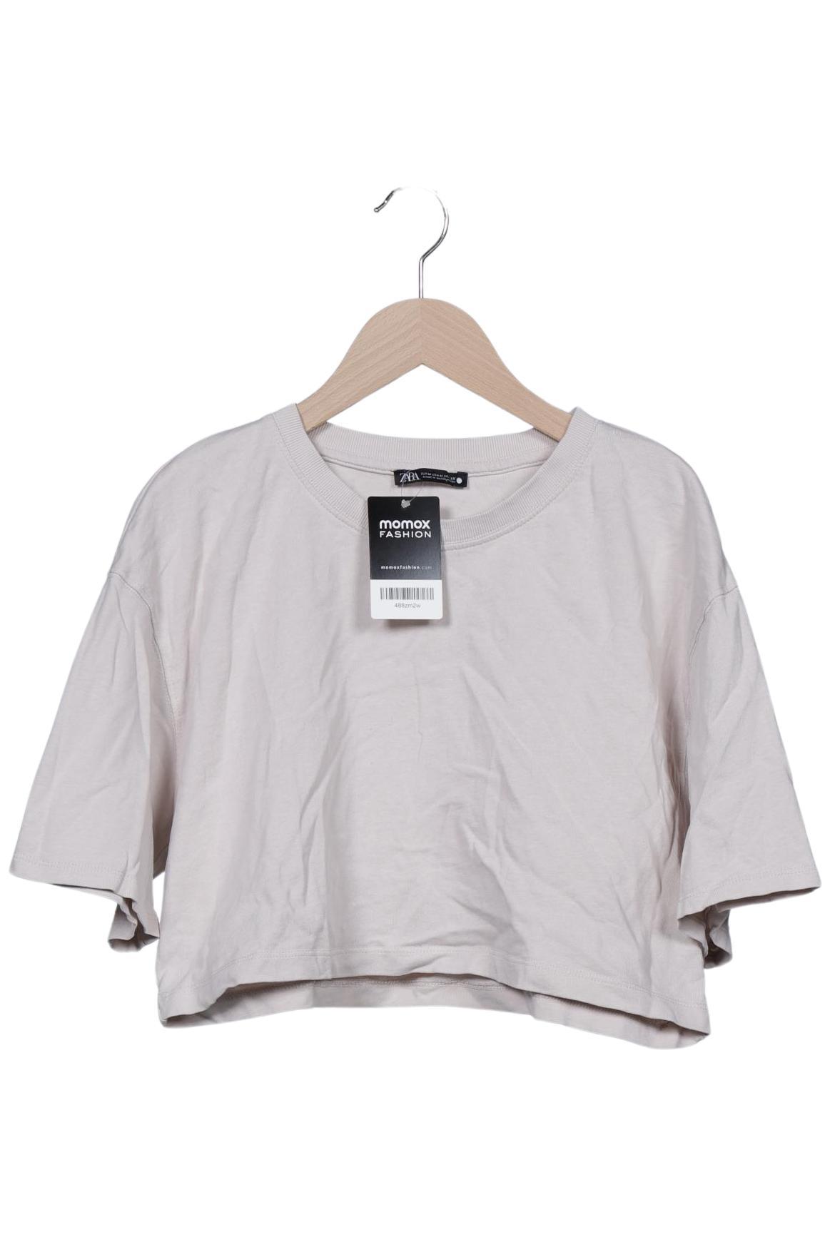 

Zara Damen T-Shirt, cremeweiß, Gr. 38