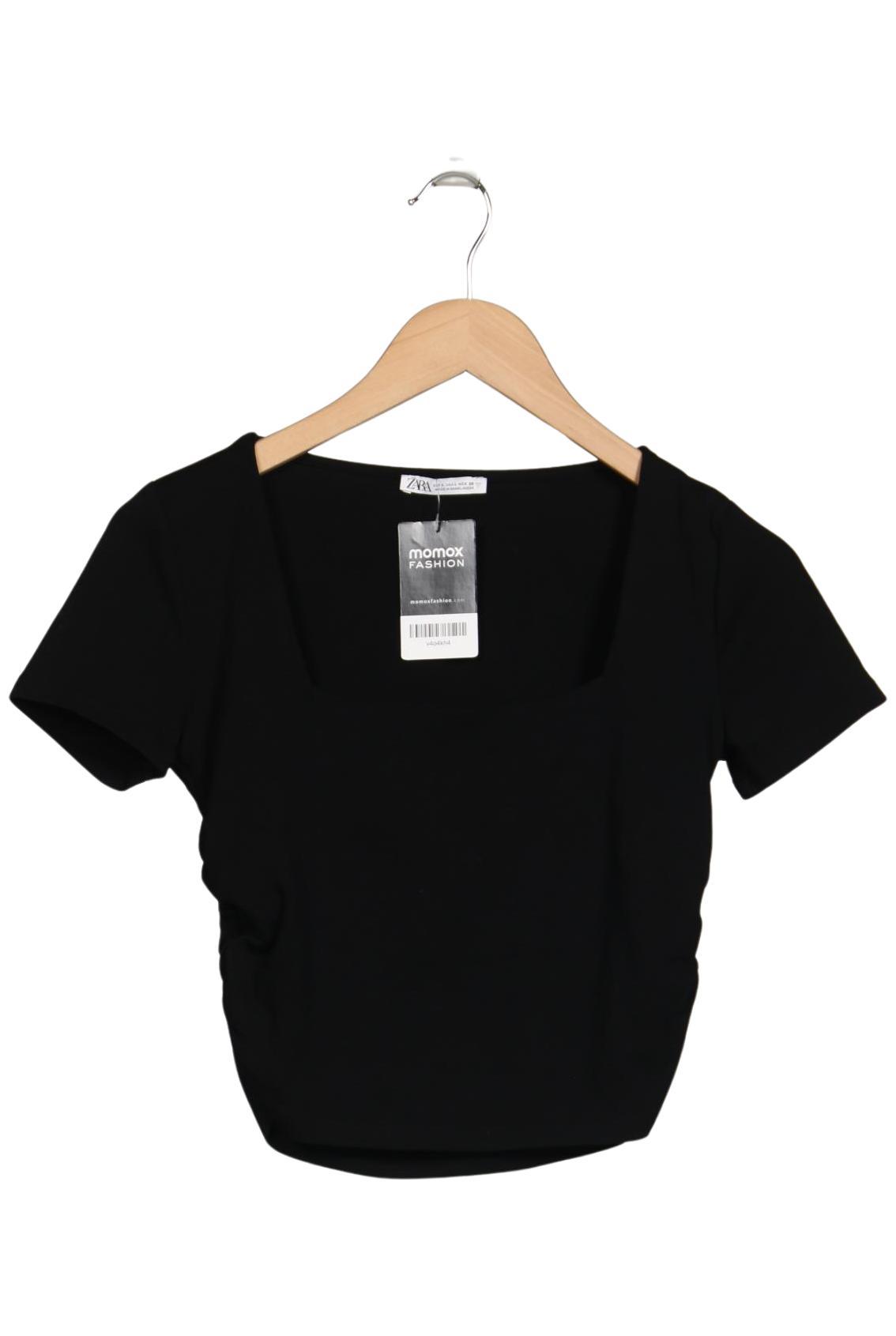 

Zara Damen T-Shirt, schwarz, Gr. 42