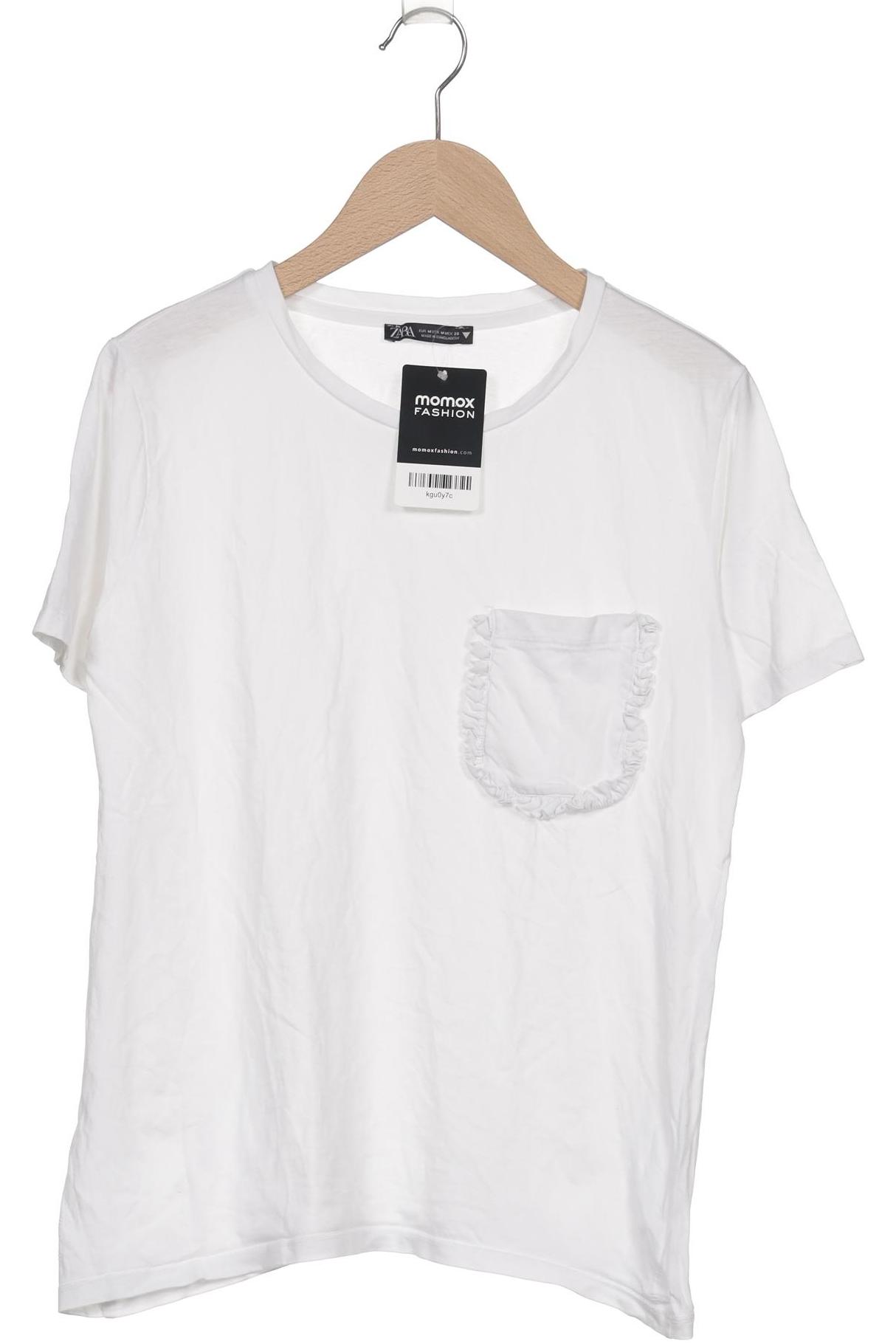 

Zara Damen T-Shirt, weiß, Gr. 38