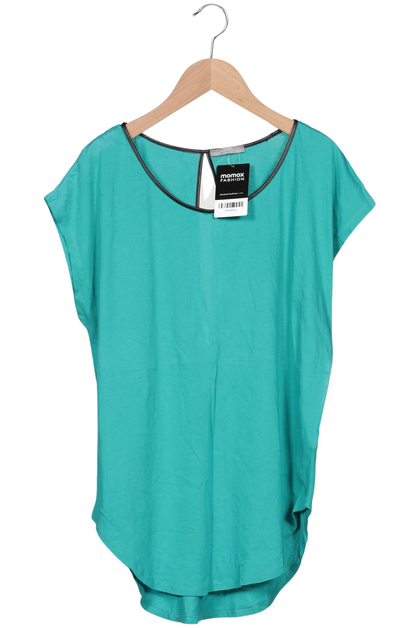 

Zara Damen T-Shirt, türkis, Gr. 42