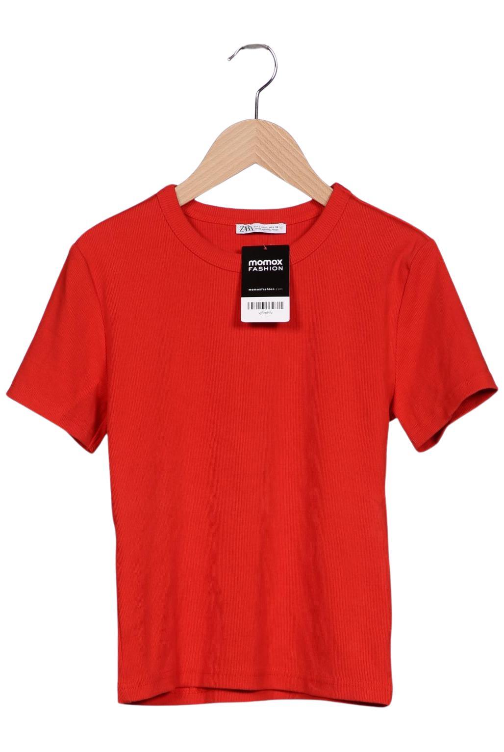 

Zara Damen T-Shirt, rot, Gr. 42