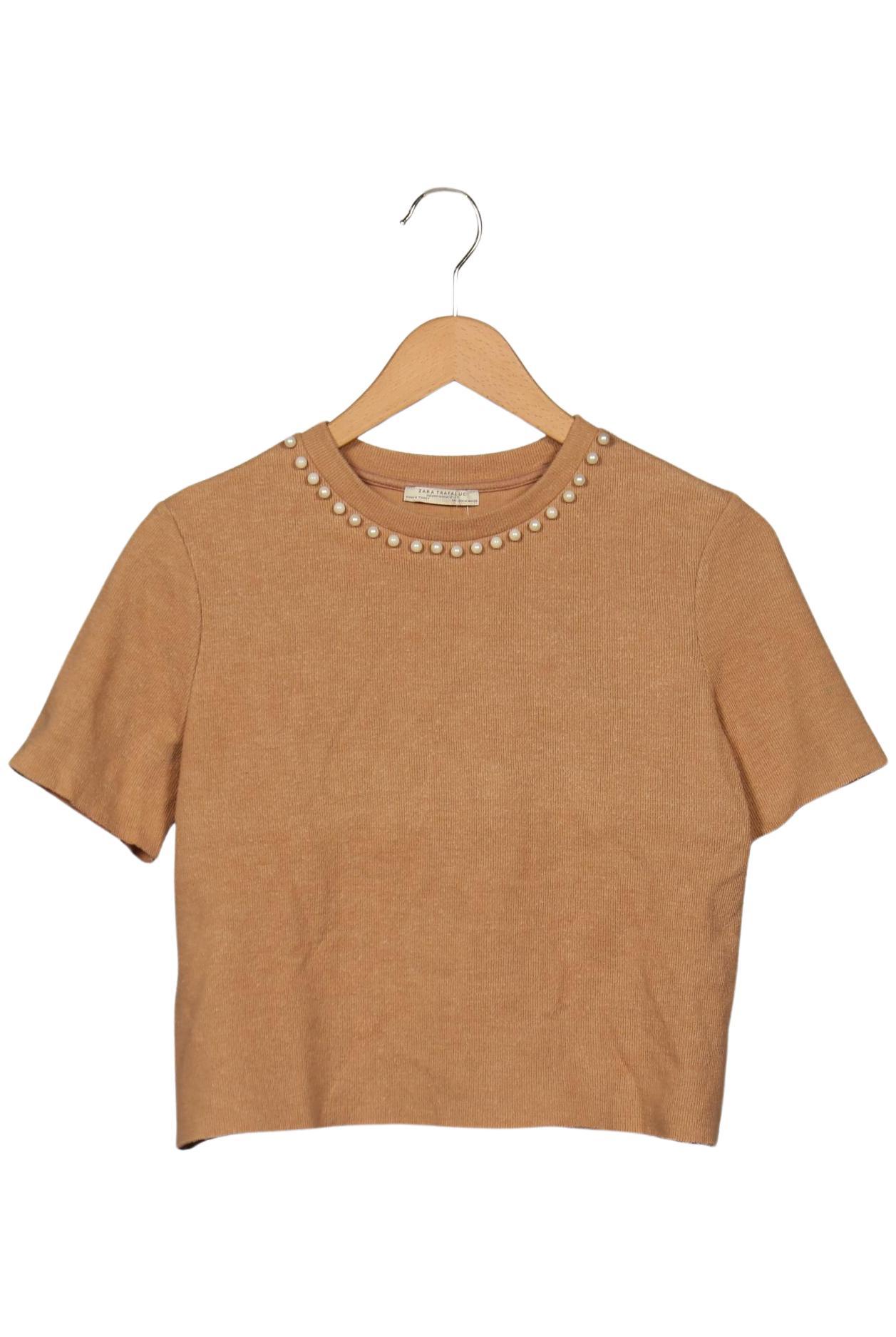 

Zara Damen T-Shirt, beige, Gr. 38