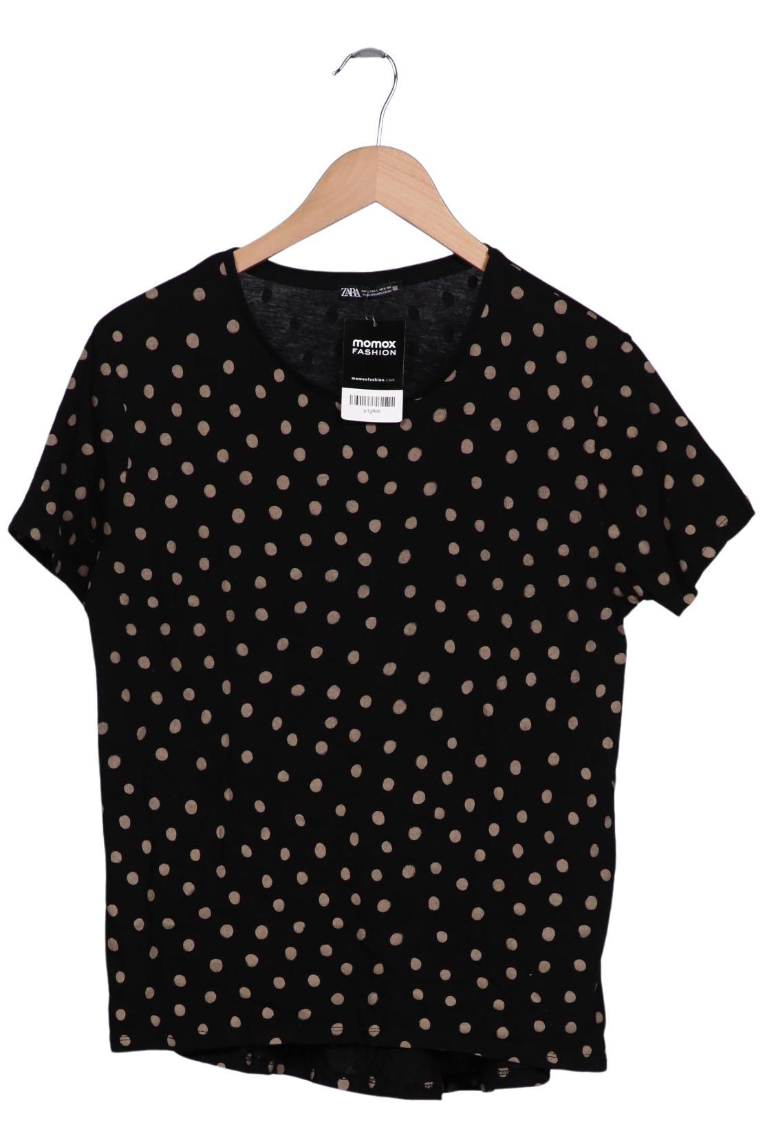 

Zara Damen T-Shirt, schwarz, Gr. 42