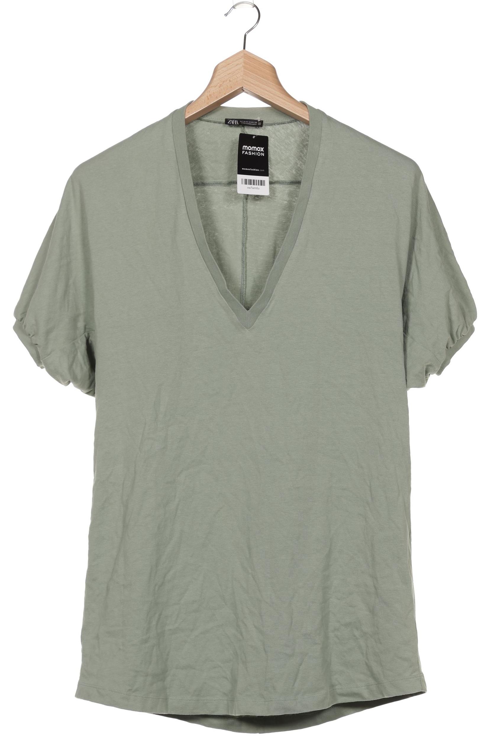 

Zara Damen T-Shirt, grün, Gr. 38