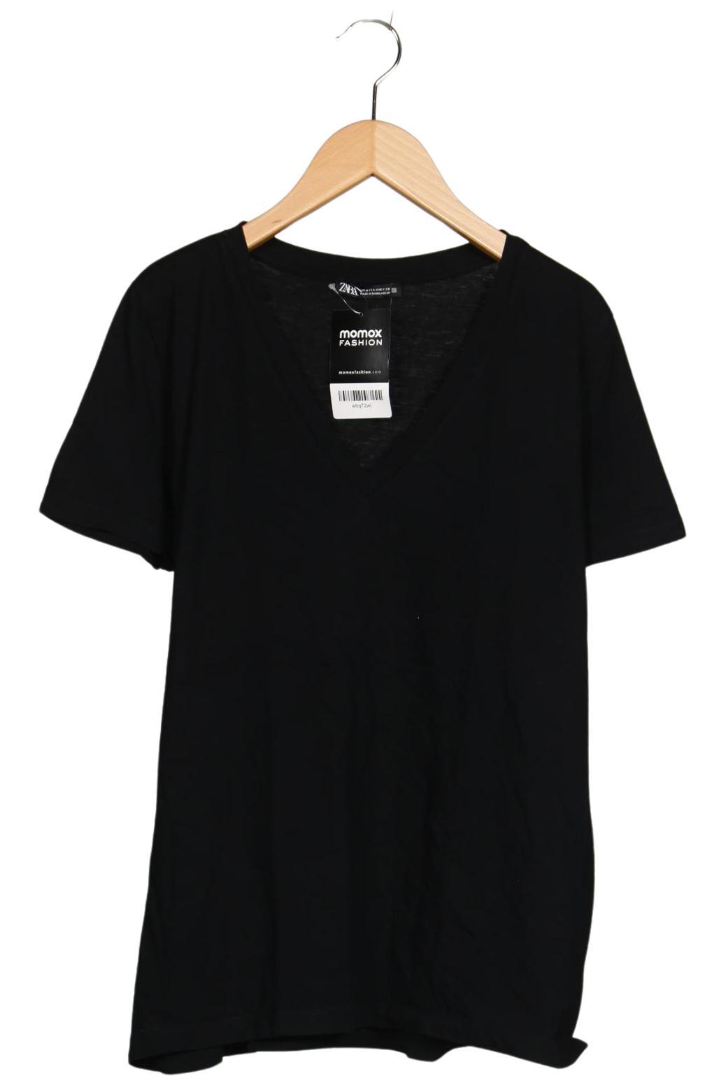 

Zara Damen T-Shirt, schwarz, Gr. 38