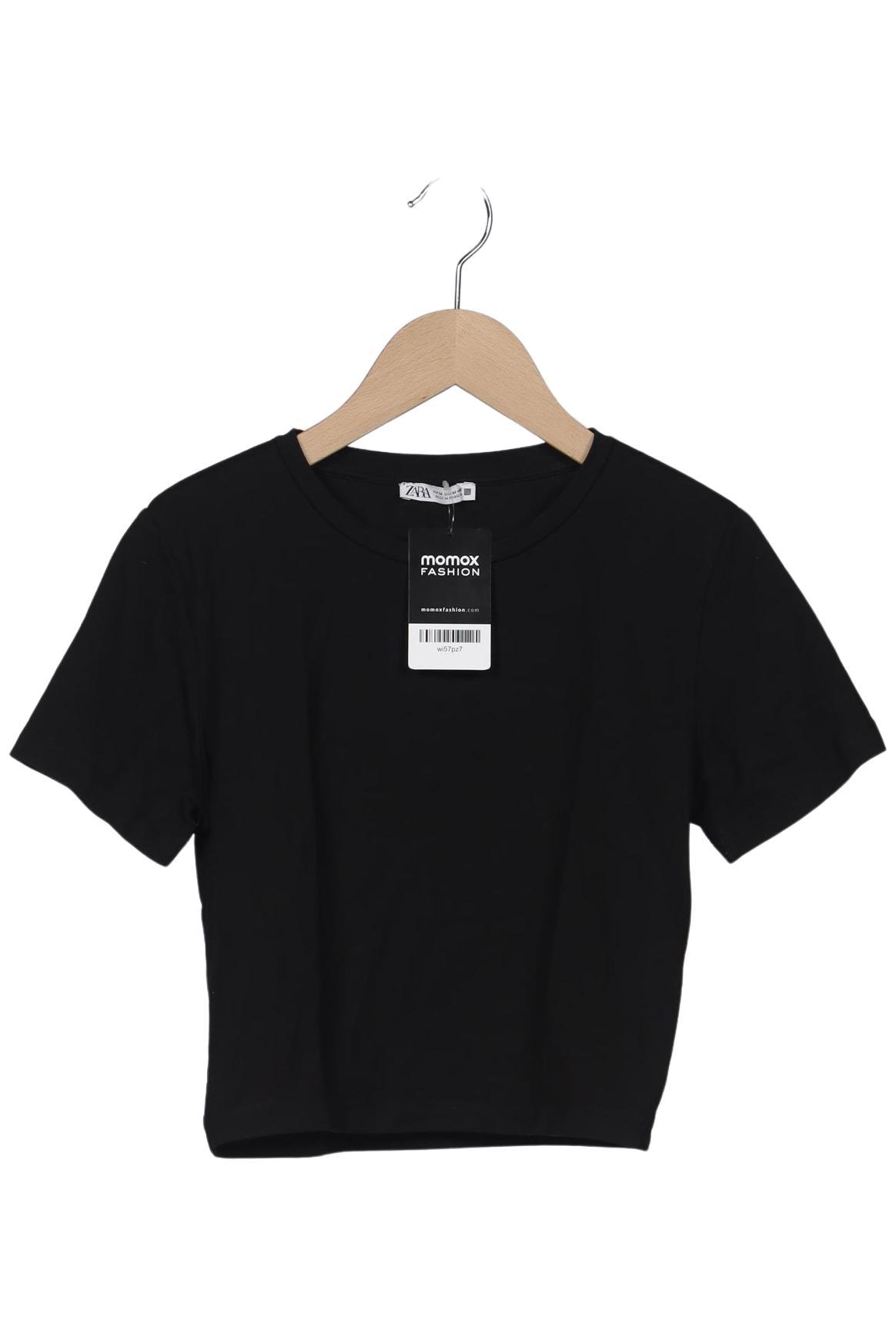 

Zara Damen T-Shirt, schwarz, Gr. 38