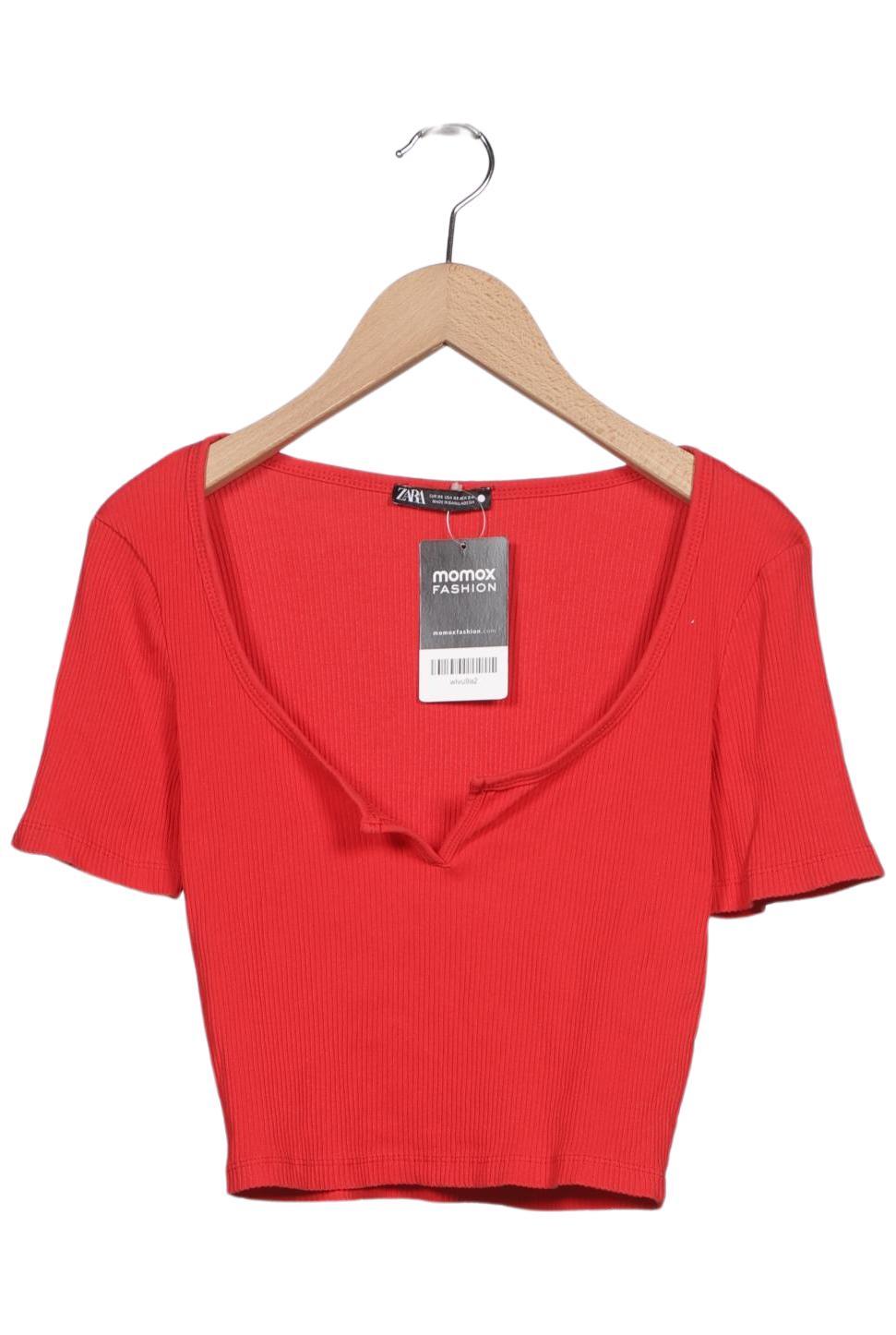 

Zara Damen T-Shirt, rot, Gr. 34