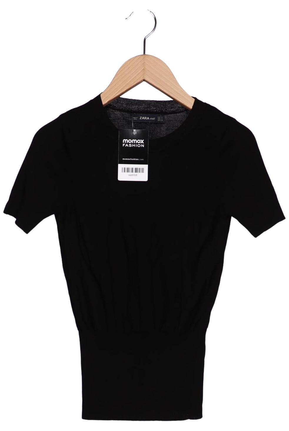 

Zara Damen T-Shirt, schwarz, Gr. 36