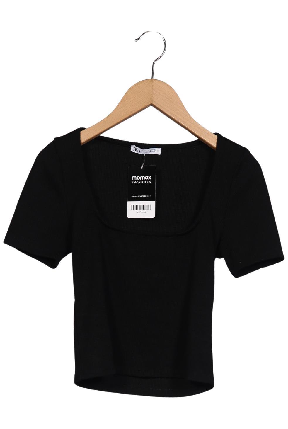

Zara Damen T-Shirt, schwarz, Gr. 38