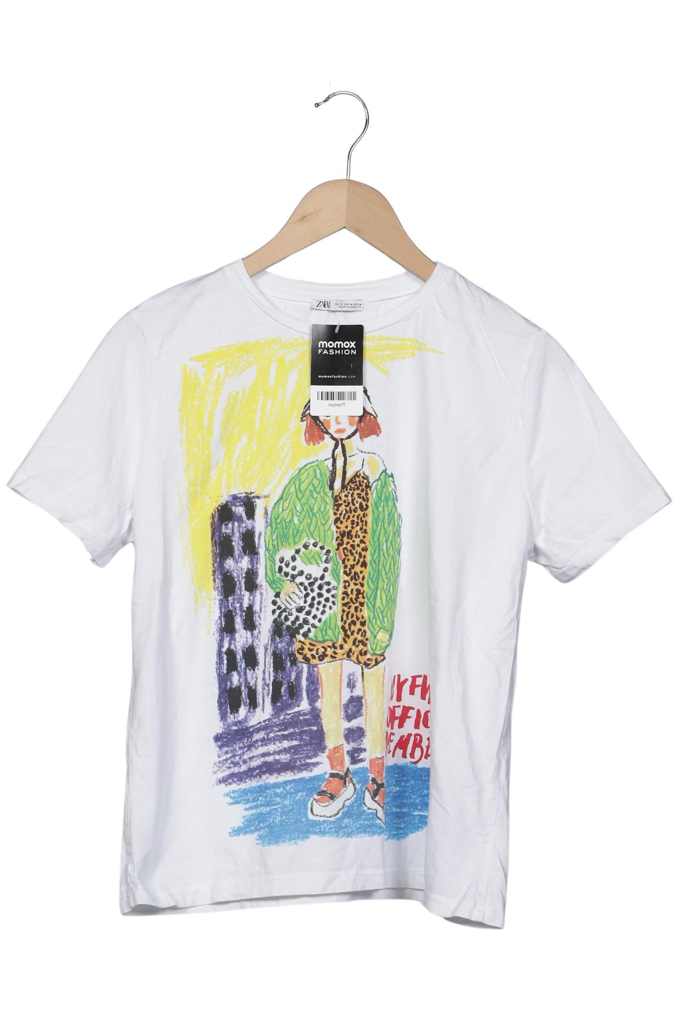 

Zara Damen T-Shirt, weiß, Gr. 38