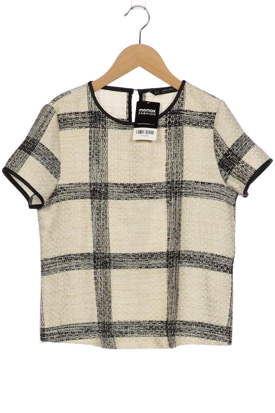 

Zara Damen T-Shirt, cremeweiß, Gr. 36