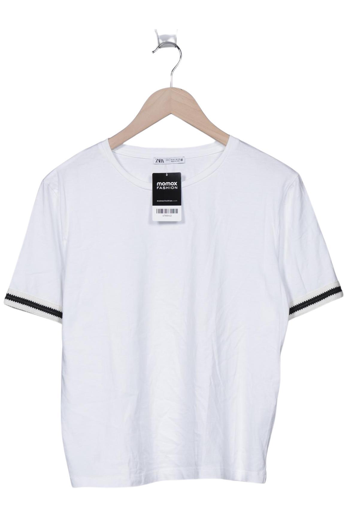 

Zara Damen T-Shirt, weiß, Gr. 38