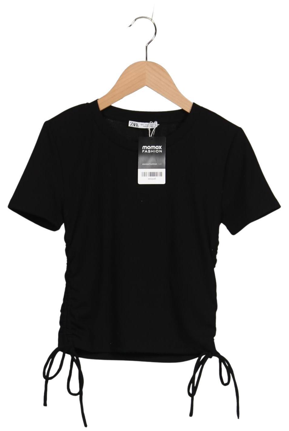 

Zara Damen T-Shirt, schwarz, Gr. 38