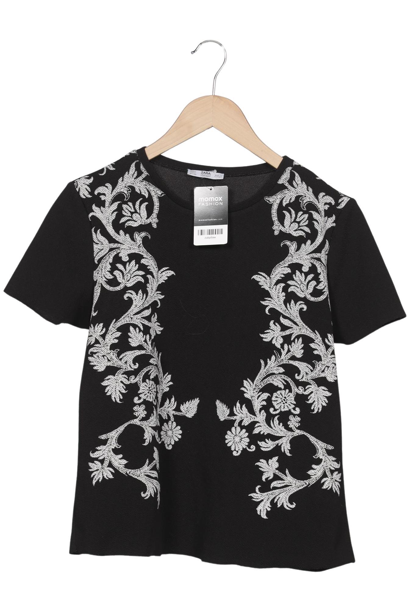 

Zara Damen T-Shirt, schwarz, Gr. 42