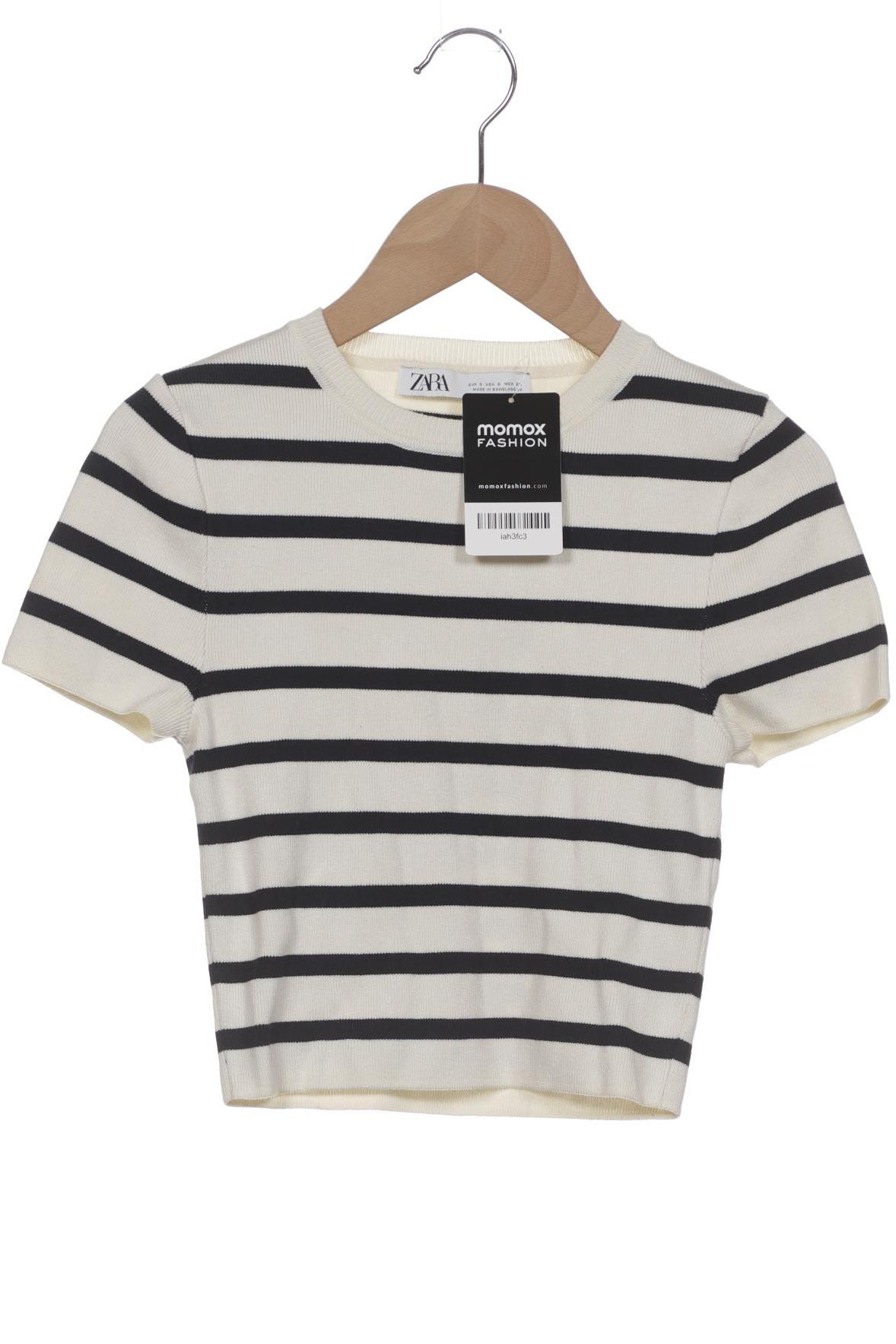 

Zara Damen T-Shirt, cremeweiß, Gr. 36
