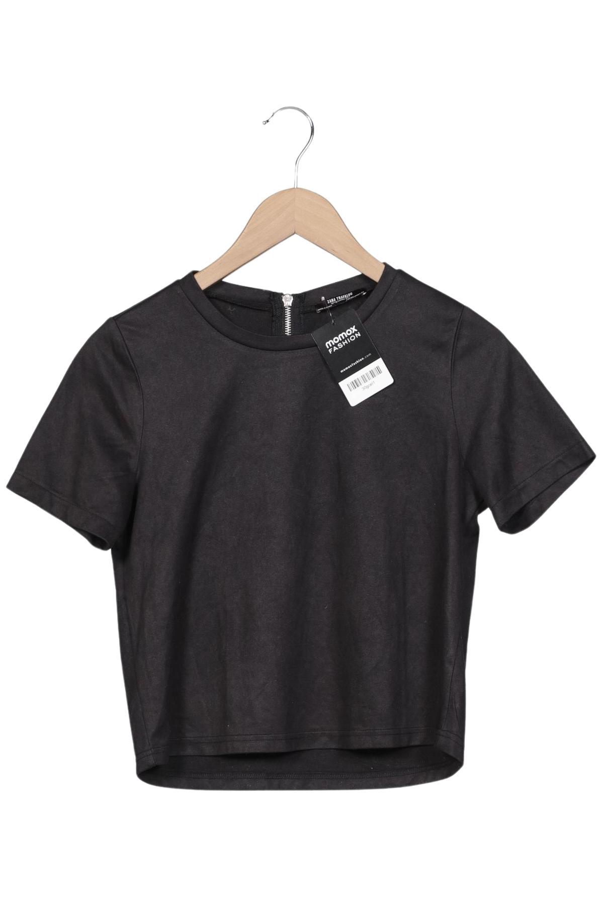 

Zara Damen T-Shirt, schwarz, Gr. 38