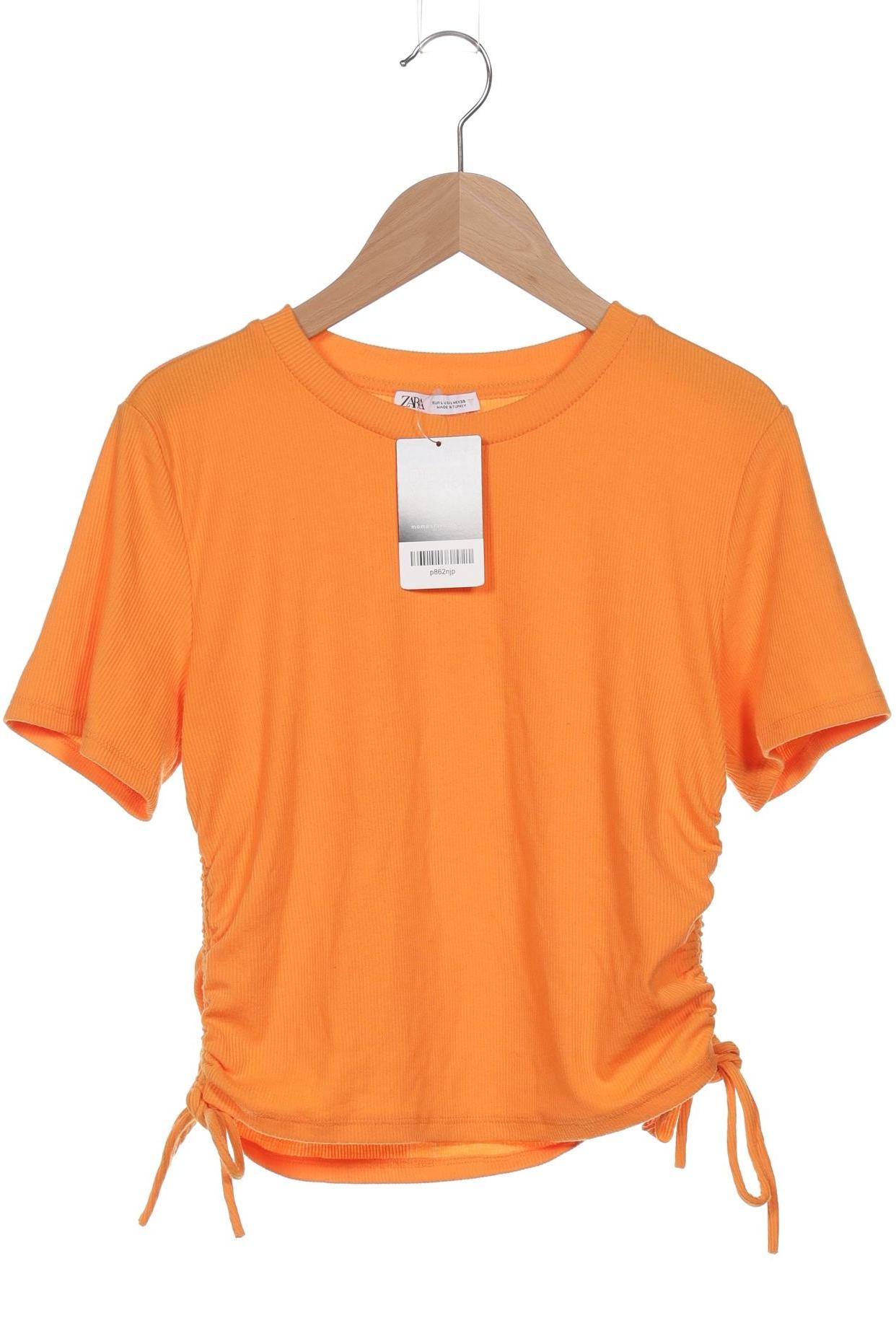 

Zara Damen T-Shirt, orange, Gr. 42