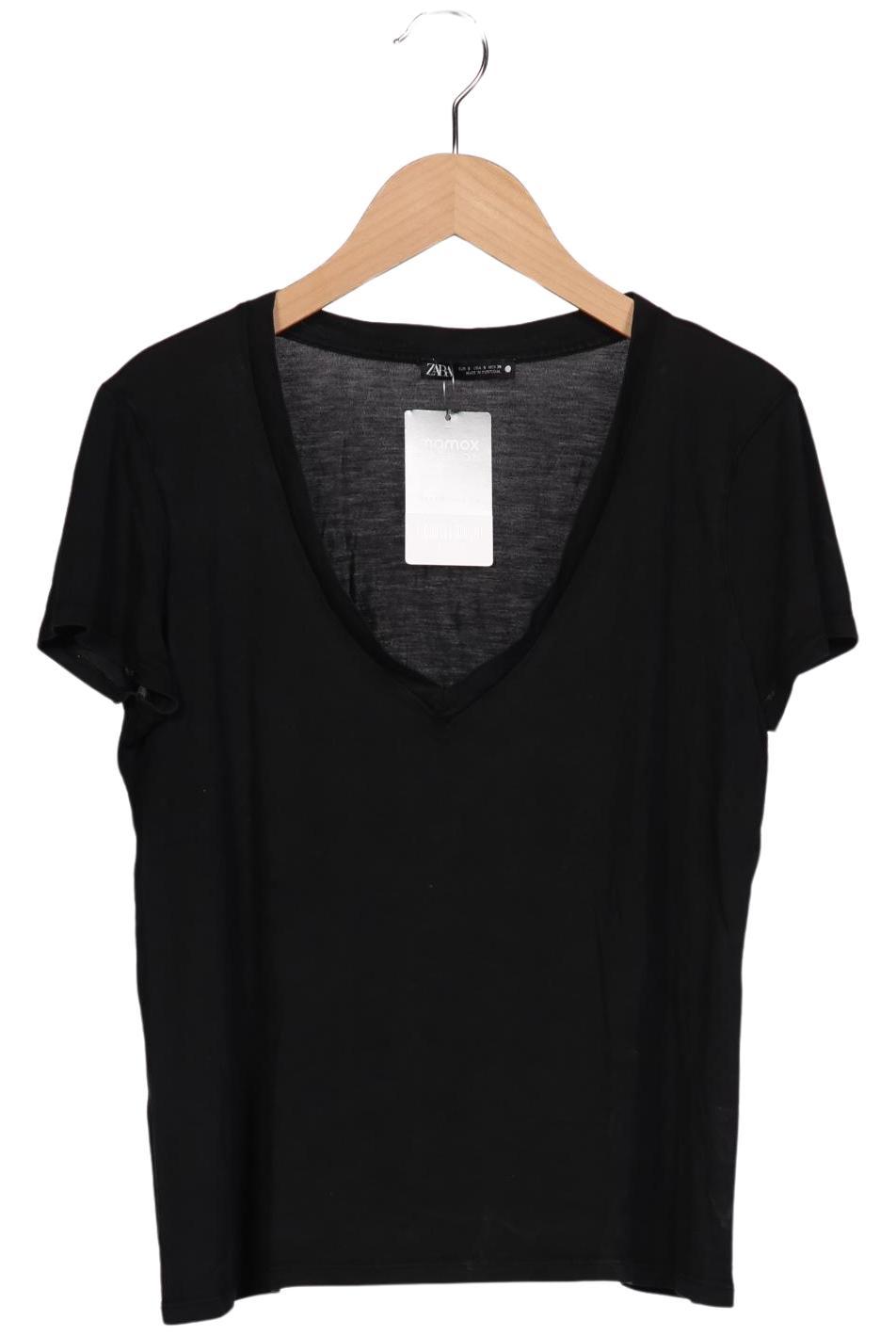 

Zara Damen T-Shirt, schwarz, Gr. 36