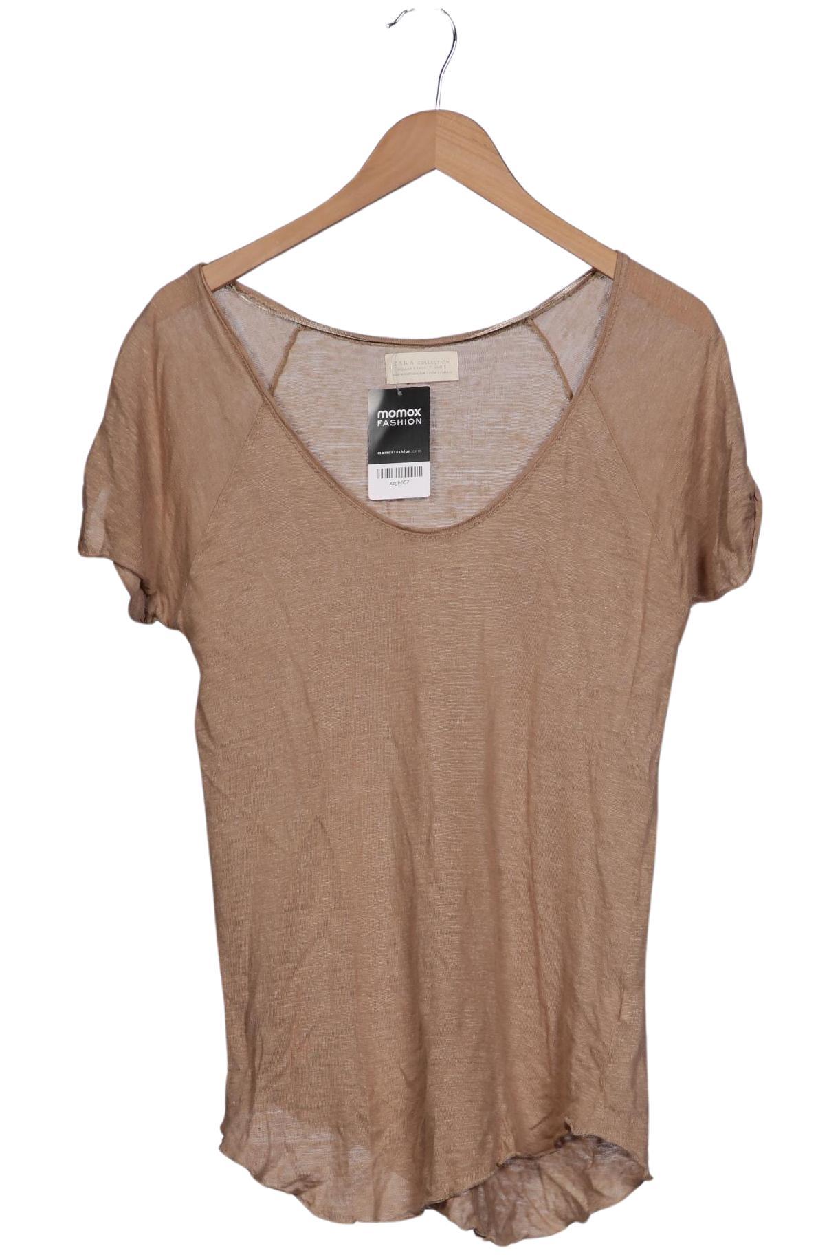 

Zara Damen T-Shirt, beige, Gr. 42