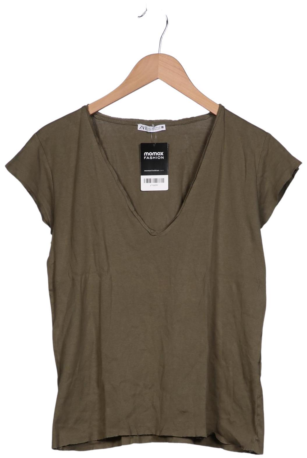

Zara Damen T-Shirt, grün, Gr. 42