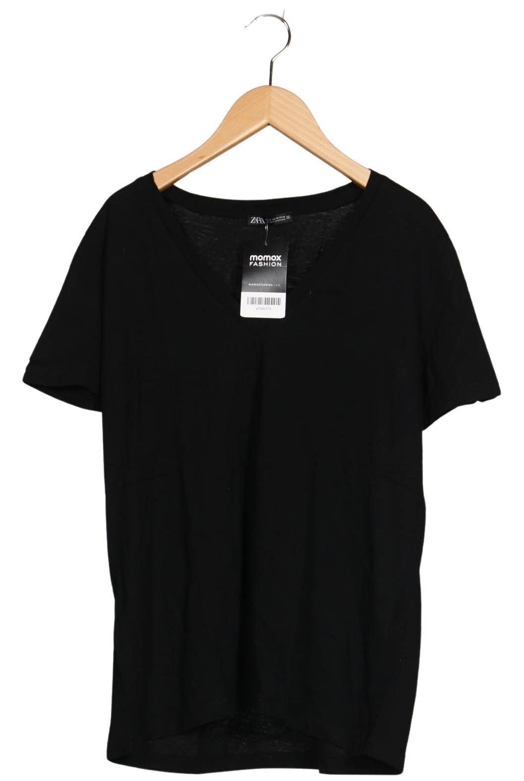 

Zara Damen T-Shirt, schwarz, Gr. 38